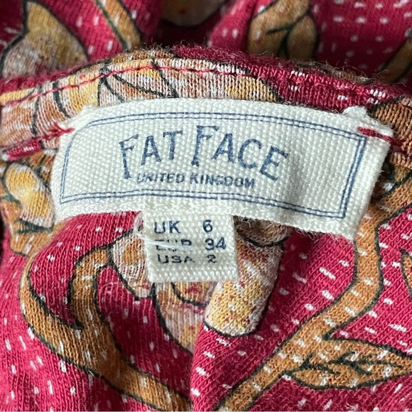 Fat Face London red floral Dress 29828 - Picture 13 of 14